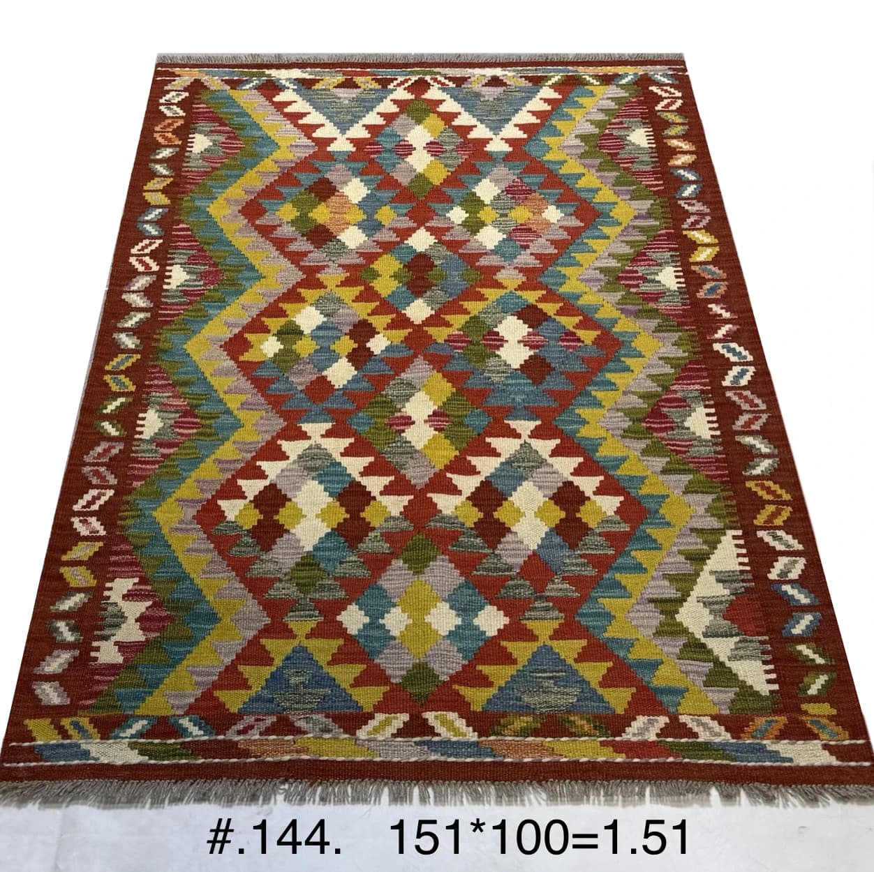 Multicolour Afghan Tribal Kilim