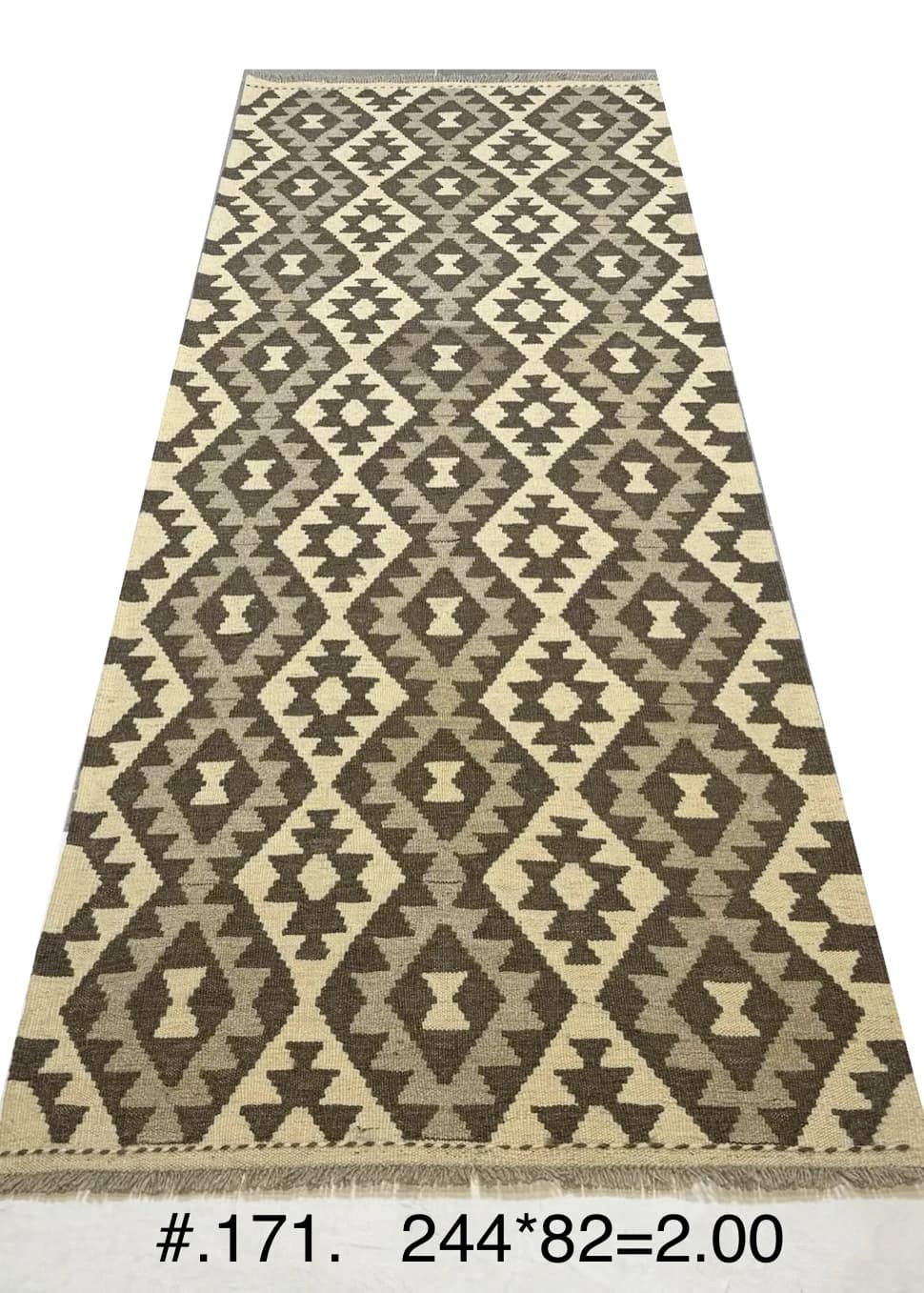 Neutral Tribal Kilim Runner